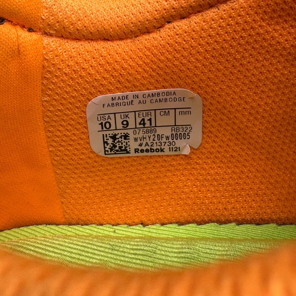 Reebok Zig Pulse Composite Toe Work Shoes Orange Silver RB322 Womens Size 10 M - Picture 10 of 11